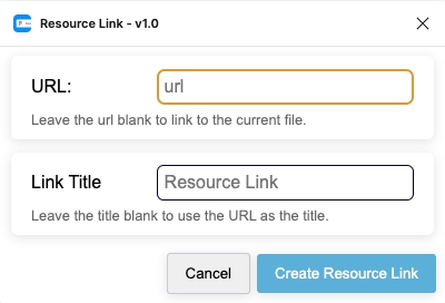 Resource Link UI